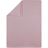 Manta de bebé de color rosa, tacto extrasuave INTERBABY, 80X110cm
