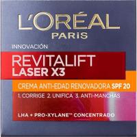 Crema facial de día SPF20 L`OREAL Revitalift Láser, tarro 50 ml