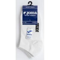 Calcetín infantil de deporte, tobillero, color blanco, talla 31/34 JOMA, 3 pares