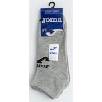Calcetín deportivo de hombre, tobillero, color gris, talla 43/46 JOMA, 3 pares
