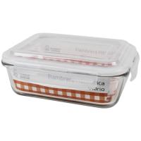Fiambrera hermética rectangular de vidrio MS, 1 litr