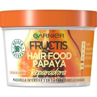 Mascarilla cabello dañado papaya FRUCTIS, tarro 400 ml