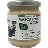 Salsa mascarpone y setas LOS LOSITOS, frasco 160 g Salsa mascarpone y setas LOS LOSITOS, frasco 160 g