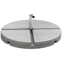 Pie de parasol 1/4 gris, hormigón, compatible sombrilla flotante, 16 kilos, 1 ud Se necesita un minimo de 2 para sujetar la sombrilla o parasol