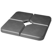 Pie de parasol 1/4 gris, 25 kg MOVELAR, 47,5x47,5 cm