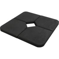 Bloque 1/4 pie de parasol, para utilizar en estructura metálica no incluida, 25 kg