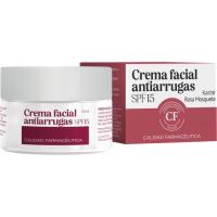 Crema facial antiarrugas FPS15 CALIDAD FARMACEUTICA, tarro 50 ml