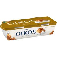 Yogur griego con caramelo OIKOS, pack 2x110 g