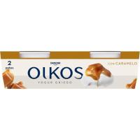 Yogur griego con caramelo OIKOS, pack 2x110 g