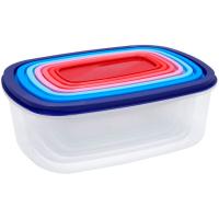 Herméticos de plástico apilables, 7uds