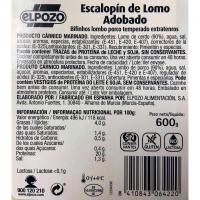 Escalopín de lomo extratierno adobado ELPOZO, bandeja 600 g
