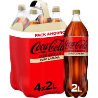 Refresco de cola COCA COLA Zero Zero, pack 4x2 litros