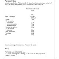 Patatas fritas al limón-pimienta SARRIEGUI, bolsa 125 g