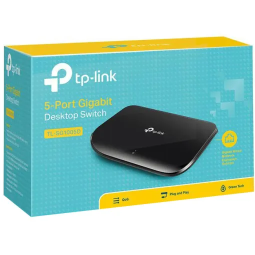 Switch red de 5 puertos Gigabit  TL-SG1005D TP-LINK