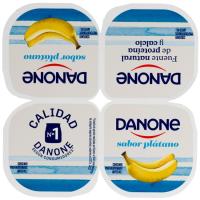 DANONE banana zaporeko jogurta, sorta 4x120 g