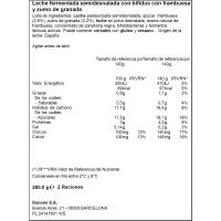 Bifidus Activia líquido granada-frambuesa DANONE, botella 280 g