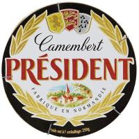 PRESIDENT Camembert gazta, kutxa 250 g