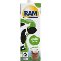 Leche semidesnatada RAM, brik 1 litro