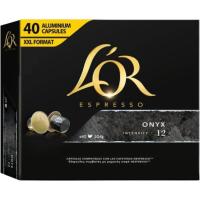 Café Onyx compatible Nespresso L'OR, caja 40 uds Café Onyx compatible Nespresso L'OR, caja 40 uds