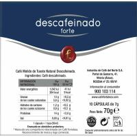 Café descafeinado forte comp. Dolce Gusto FORTALEZA, caja 10 uds