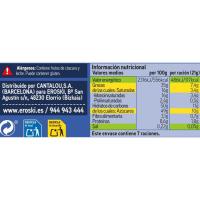 Chocolate con leche avellanas EROSKI, tableta 150 g