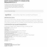 Aceite de oliva virgen extra ELIZONDO, botella 1 litro