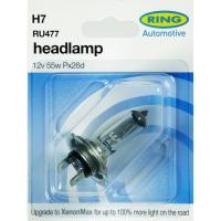Lámpara halógena auto h-7 12v 55w RING, 1ud.