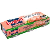 Atún claro en aceite de oliva virgen extra ISABEL, pack 3x60 g