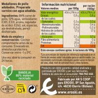 Medallón de pechuga de pollo al pimentón EROSKI, bandeja aprox. 600 g