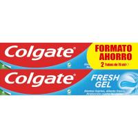 COLGATE hortzetako gel pasta urdina, sorta 2x75 ml