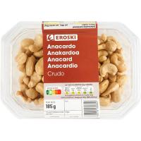 Anacardo crudo EROSKI, tarrina 185 g