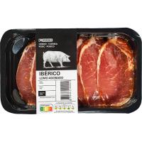 Lomo de cerdo ibérico adobado EROSKI, bandeja aprox. 350 g