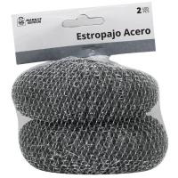 Estropajo de acero 60 g, pack 2uds