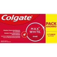 Dentífrico COLGATE MAX WHITE ONE, pack 2x75 ml