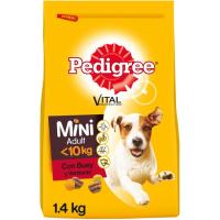 PEDIGREE MINI txakur txiki helduentzako idi jana, zakua 1,4 kg