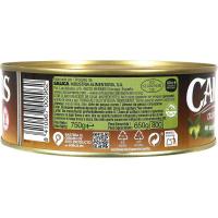 Atún claro en aceite de oliva CAMPOS, latón 650 g