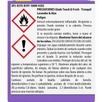 Ambientador mini spray lavanda GLADE UN TOQUE, recambi 3 uds