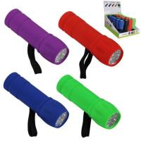 Linterna 9 Leds, colores surtidos, no se puede elegir MARKET SUPREM, 1 ud.