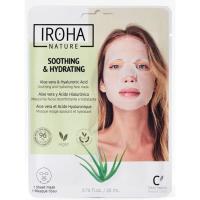 Mascarilla tisú aloe vera-ácido hialurónico IROHA, pack 1 ud