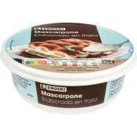 Queso mascarpone EROSKI, tarrina 250 g