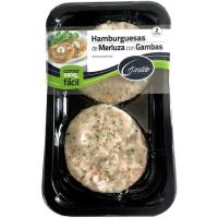 Hamburguesa de merluza con gambas GIRALDO, bandeja 200 g