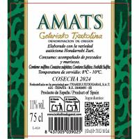 Txakoli D.O. Getaria AMATS, botella 75 cl