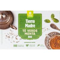 Té verde con menta bio INTERMÓN OXFAM, caja 20 sobres
