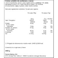 Crema de cacao NUTELLA, bote 3 kg