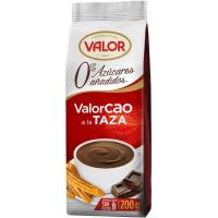 Cacao 0% azúcares sin gluten VALOR, paquete 200 g Cacao 0% azúcares sin gluten VALOR, paquete 200 g