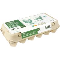 Huevo suelo M/L EROSKI, cartón 18 uds