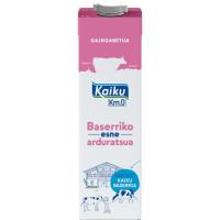 Leche desnatada KAIKU, brik 1 litro