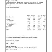 LA LECHERA jogurt natural aberastua, sorta 2x125 g