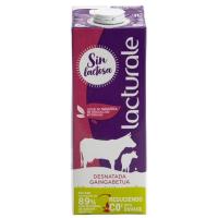 Leche desnatada sin lactosa LACTURALE, brik 1 litro