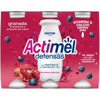 Actimel para beber sabor granada-arán-maca DANONE, pack 6x100 g